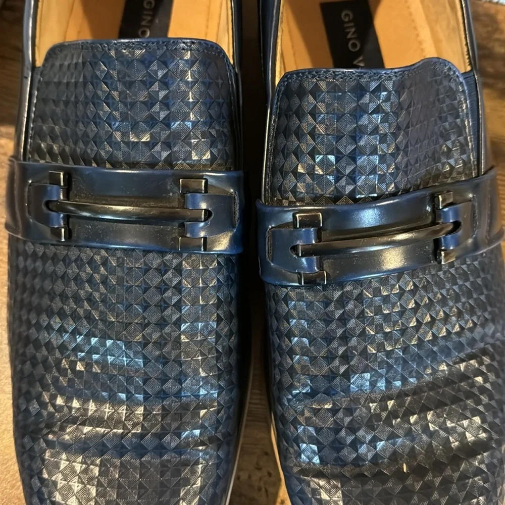 Gino Vitale Navy Loafers size 13